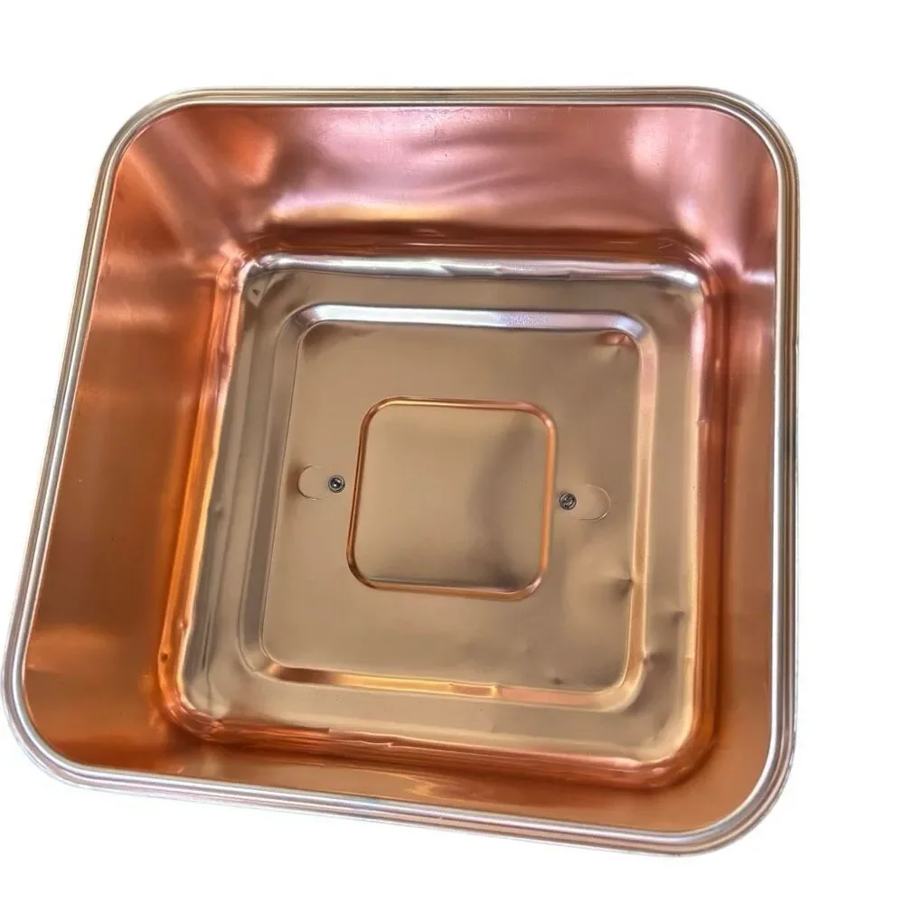 Mirro Copper Finish Aluminum Square Interlocking Cake Cover